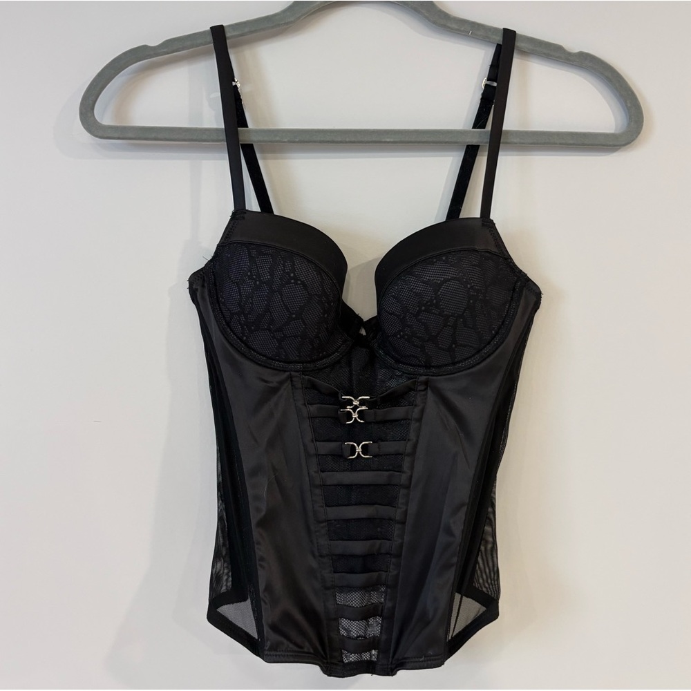 LA SENZA Black Lace Corset